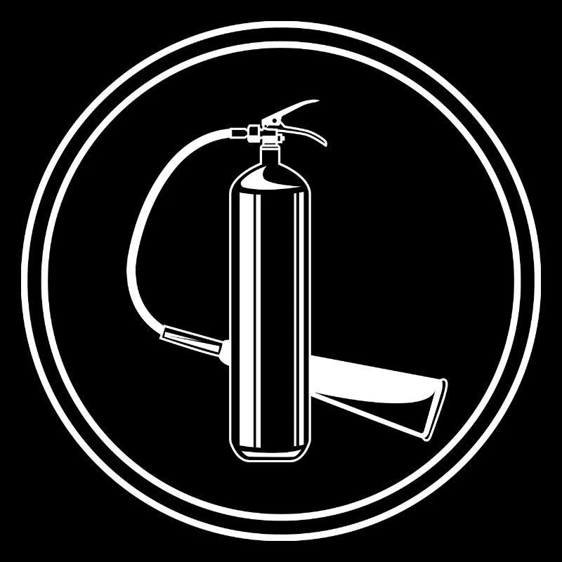 Fire extinguisher symbol fire brigade