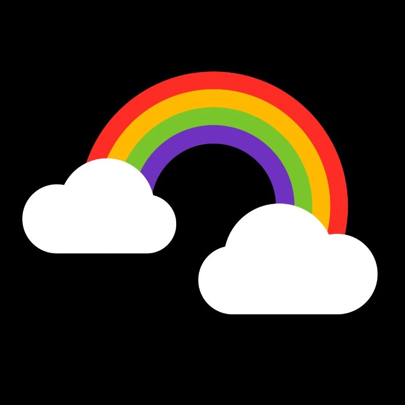 Regenbogenwolken