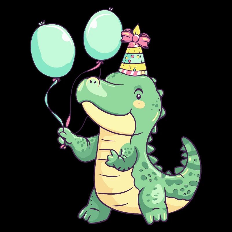 Bébé d’anniversaire d’alligator