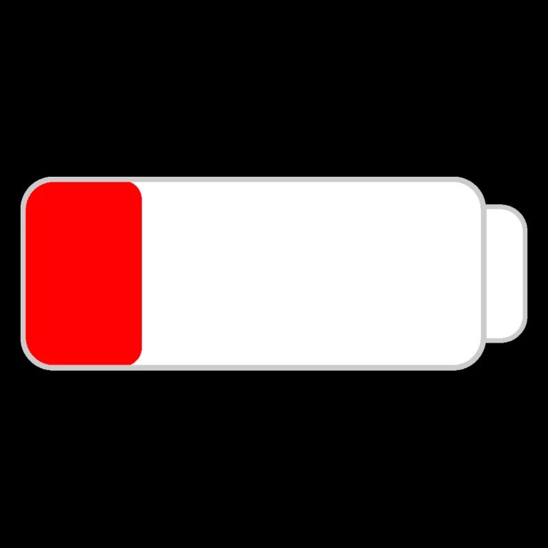 No battery - Battery empty - Battery empty