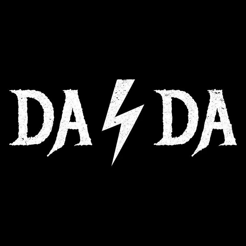 Rock N Roll Dada Leopard Lightening Bolt Fathers