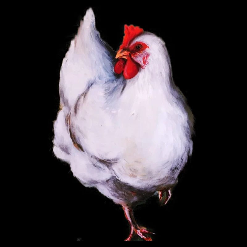 White hen