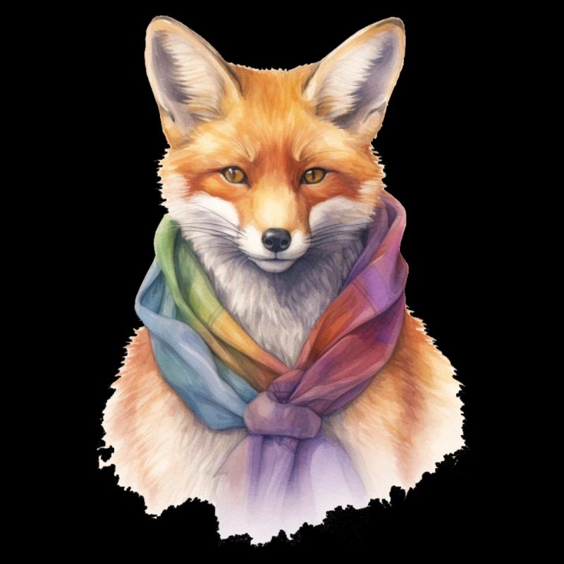 Fuchs mit Schal