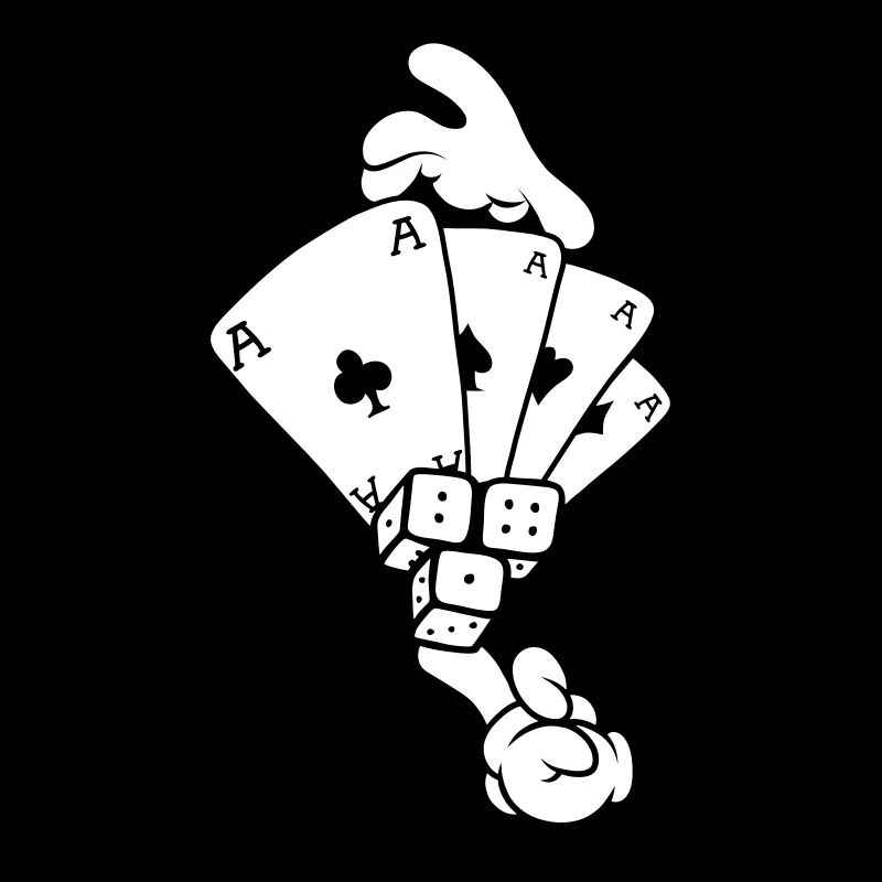 Comic Hands - Ace Cards Gambling