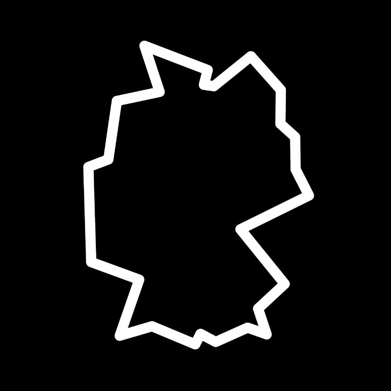 Germany outline map