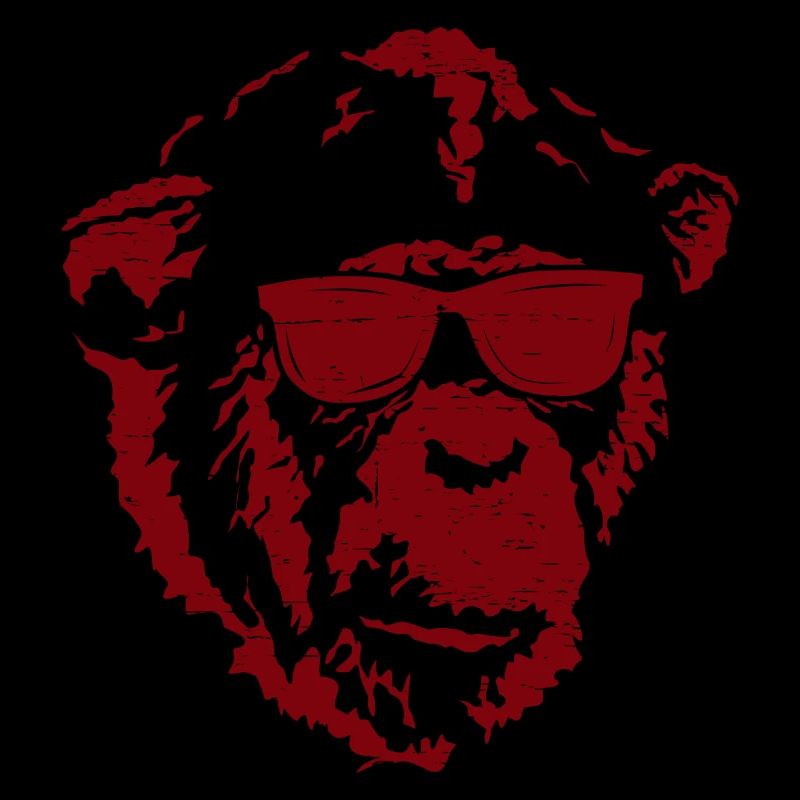 Monkey with sunglasses