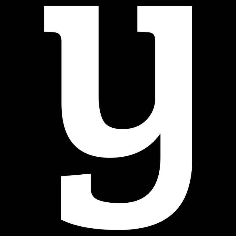 Lettre y « y » blanc