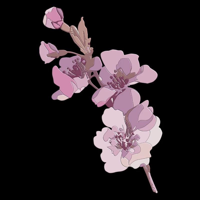 Autocollant japonais fleur de cerisier motif sakura