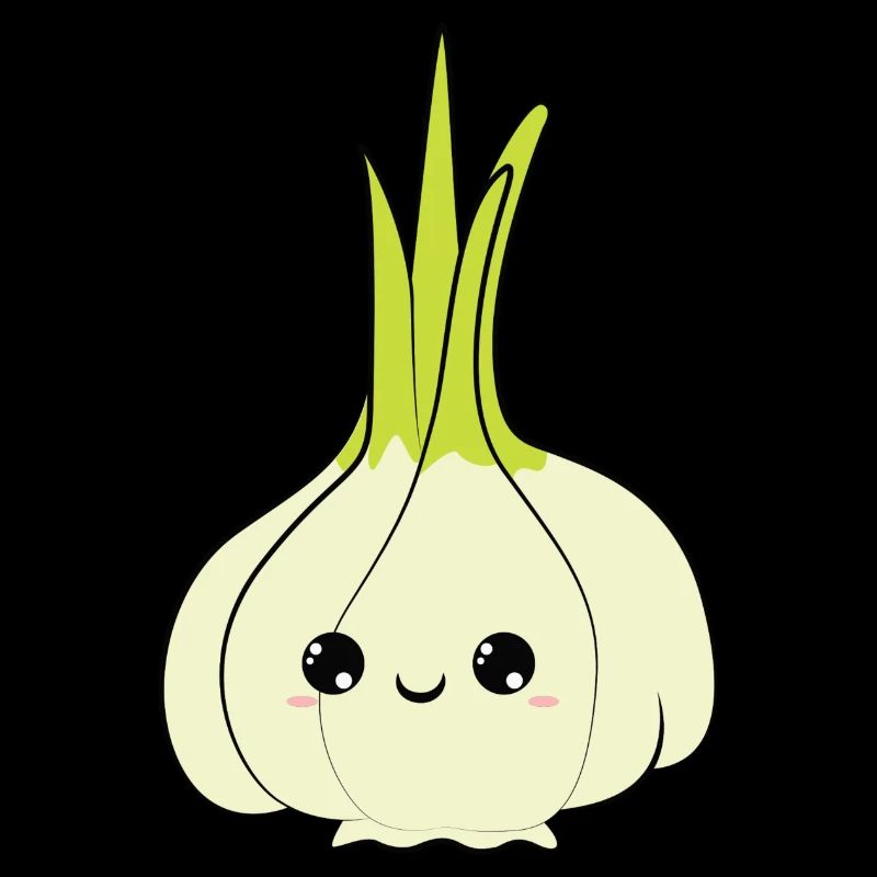 cute adorable smiling onion comic, süßes lächeln