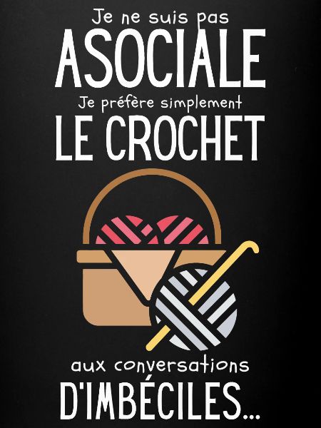 Crochet humour phrase drôle