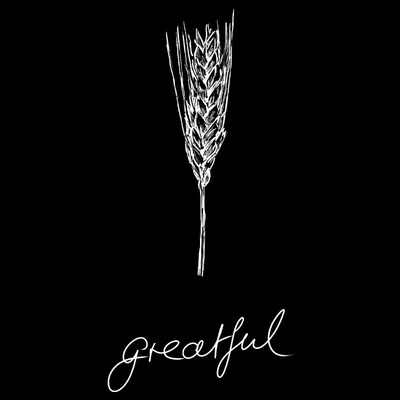 Greatful – handgezeichnete Gnade & Dankbarkeit