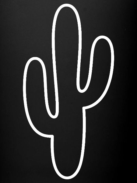 Cactus Lineart Silhouette