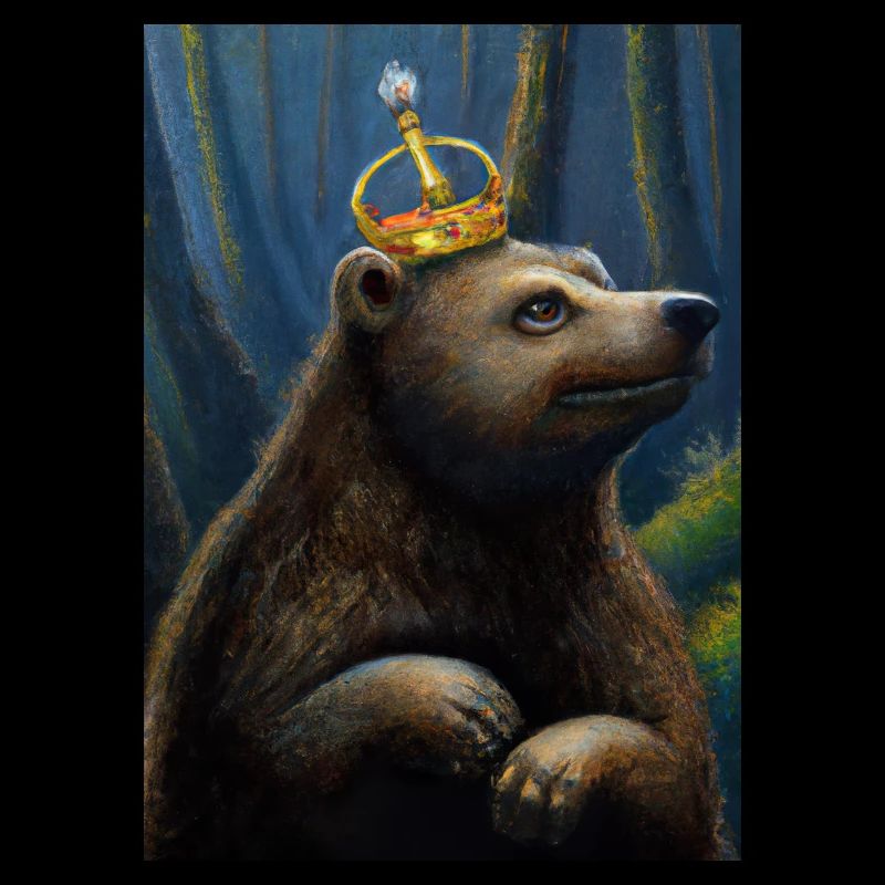 Bär mit Krone