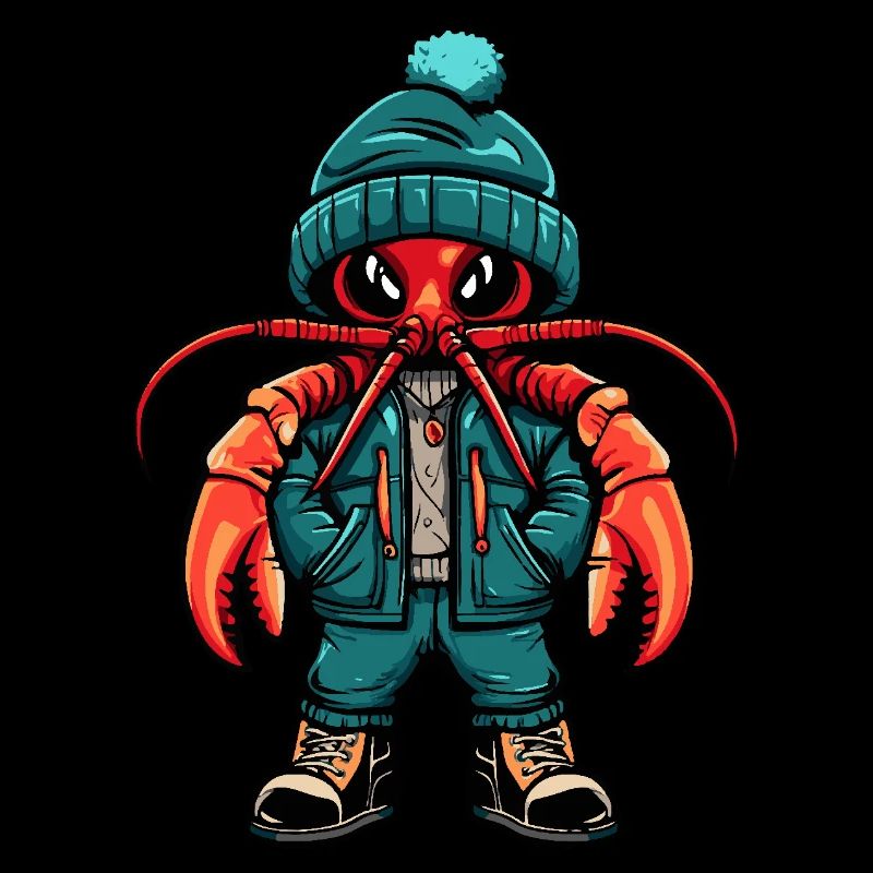 Lobster Crab Funny Winter