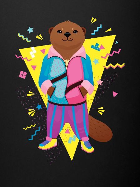 Cool 80's Otter