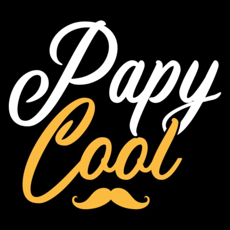 Papy cool moustache