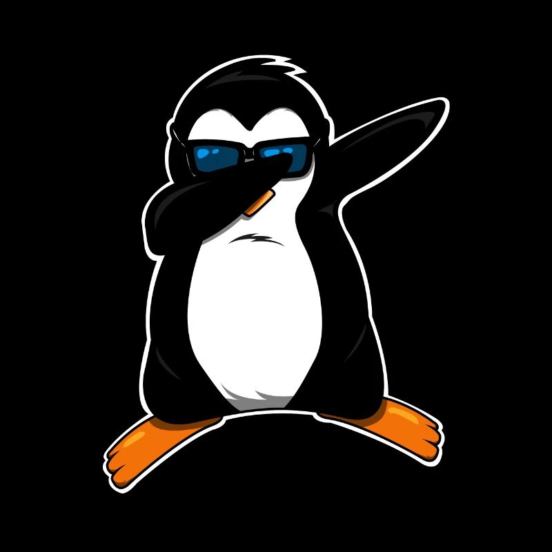 Pingouin dabbing mignon