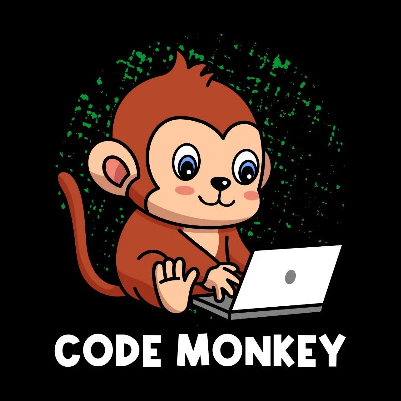Code Monkey Programming Coder Computer Geek Develo