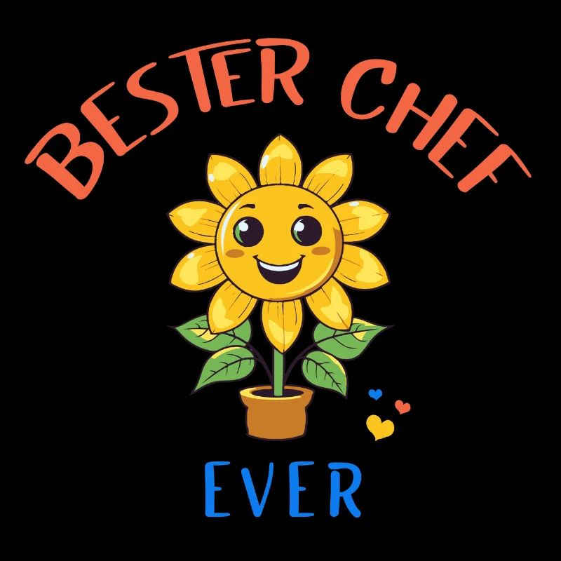 Bester Chef Ever! Sonnenblume personalisierbar