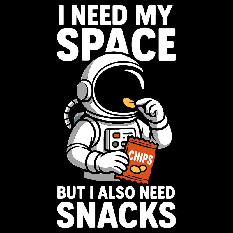Space Snacks - Astronaut with Chips