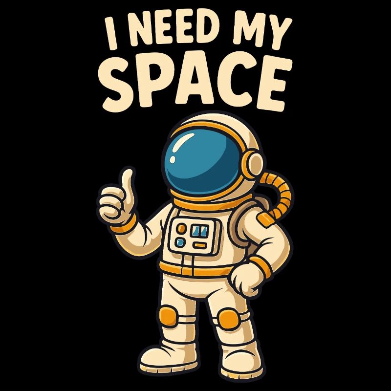 Astronaut Comic - I Need My Space