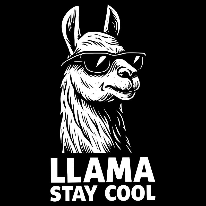 Lama cool avec lunettes de soleil
