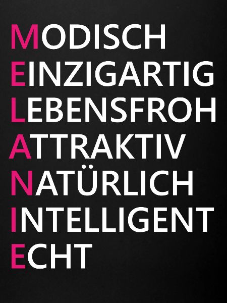 Melanie Name Geschenk