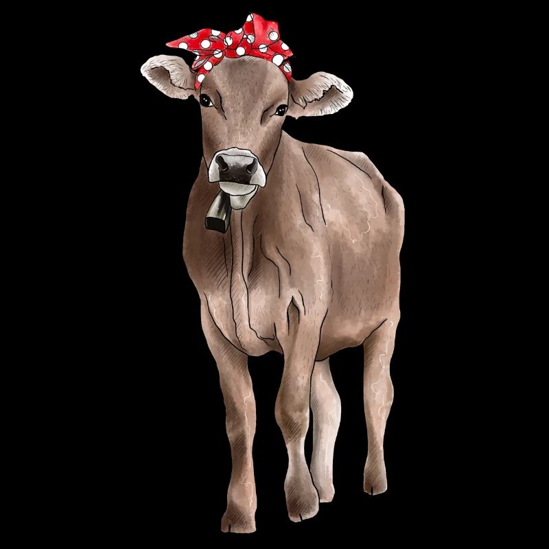 Bandana rouge de vache