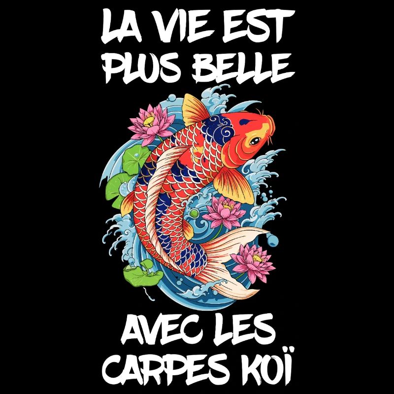 La vie est plus belle avec les carpes koï
