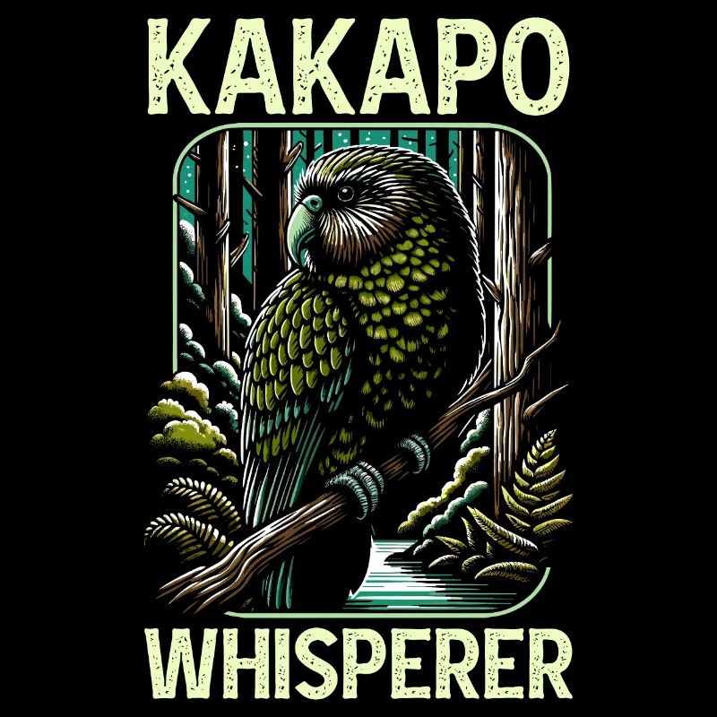 Kakapo Lover Neuseeland Eulenpapagei Vogel