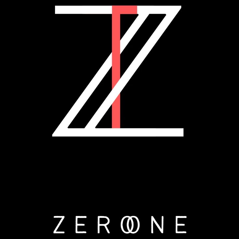 Bright ZERO ONE logo modern minimalist