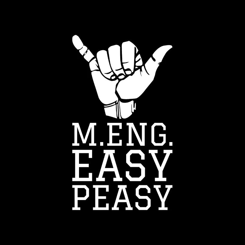 Master of Engineering | Easy Peasy Geschenk Diplng