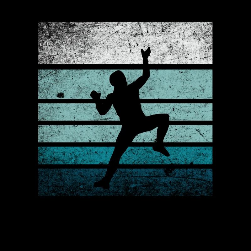 Escalade silhouette rétro