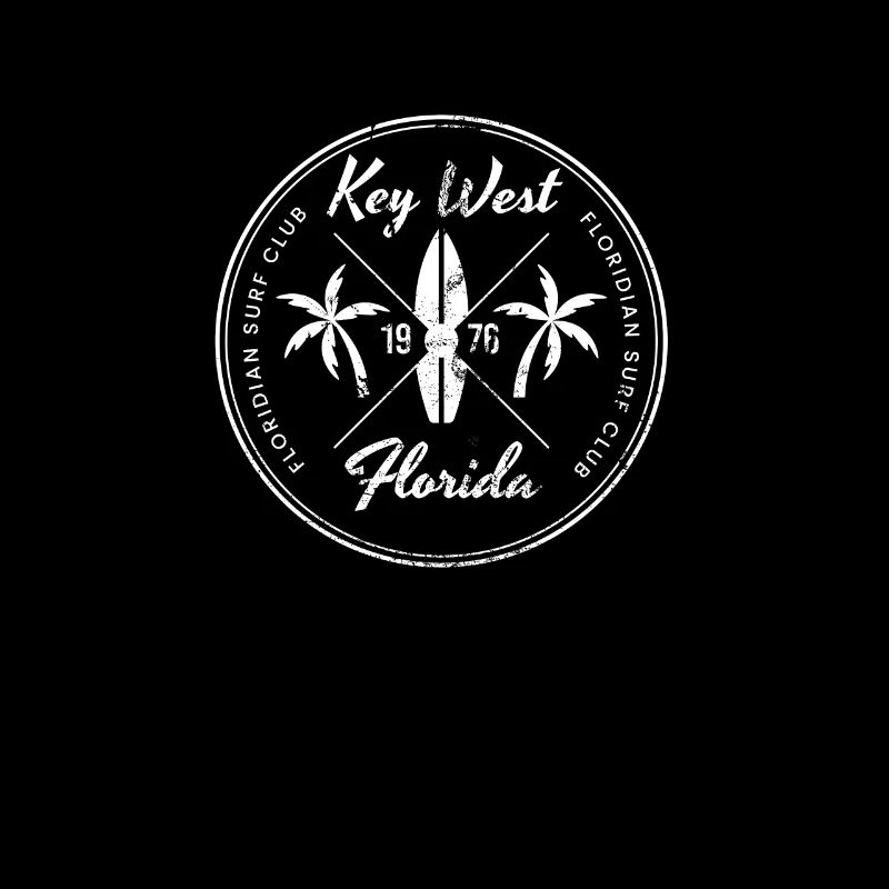 Retro Key West Florida Beach Vacation Souvenir