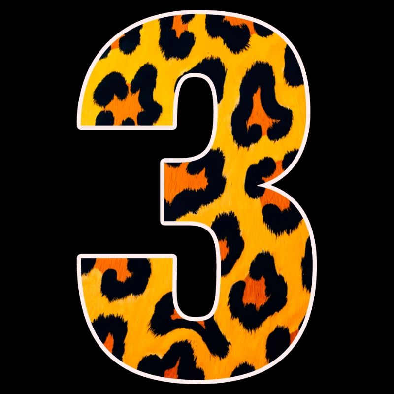 Motif numérique Léopard 3