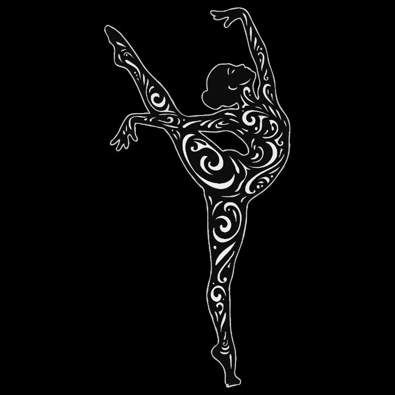 Gymnaste avec boucles