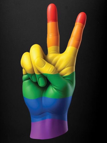 PRIDE PEACE HAND - peace & love
