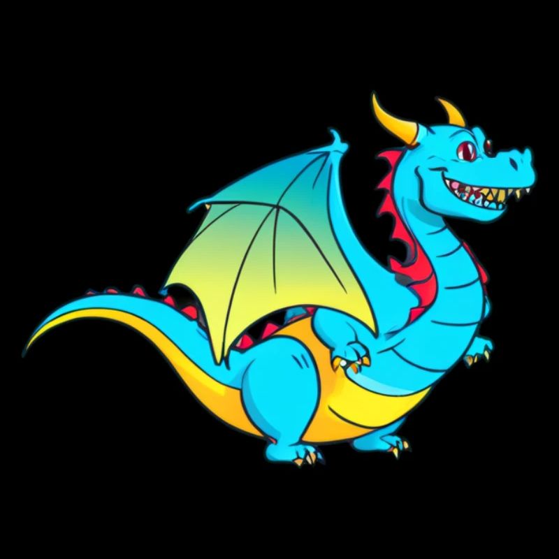 Fröhlicher Drache