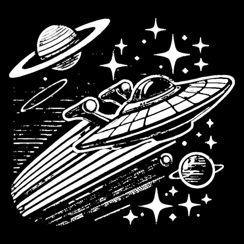 Vintage Sci-Fi Raumschiff