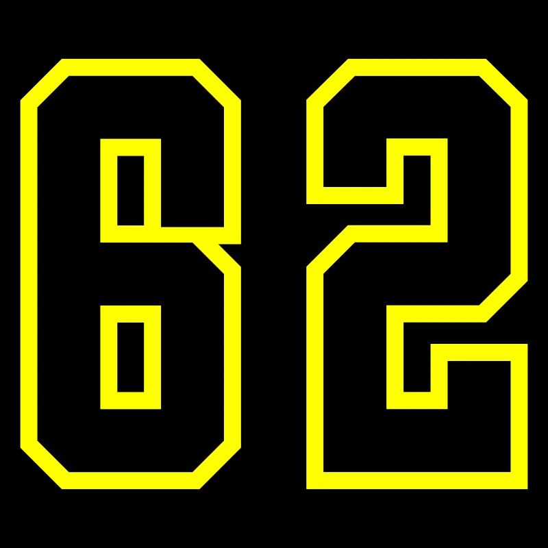 Maillot à 62 numéros