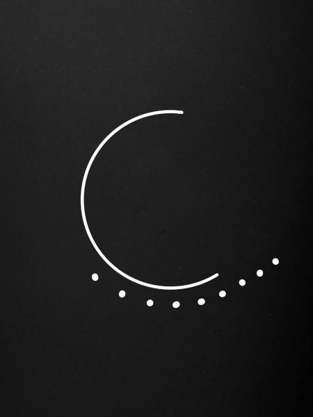 Étoiles de lune Abstrait