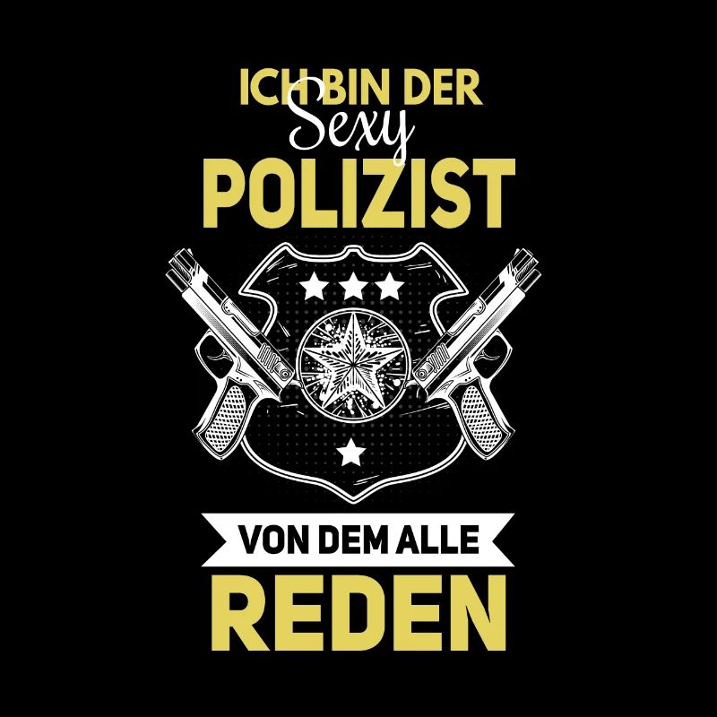 Witziges Polizei Spruch Design