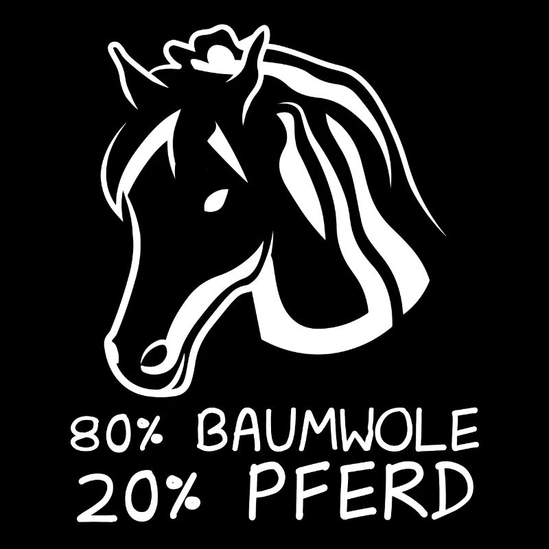 80% coton et 20% cheval