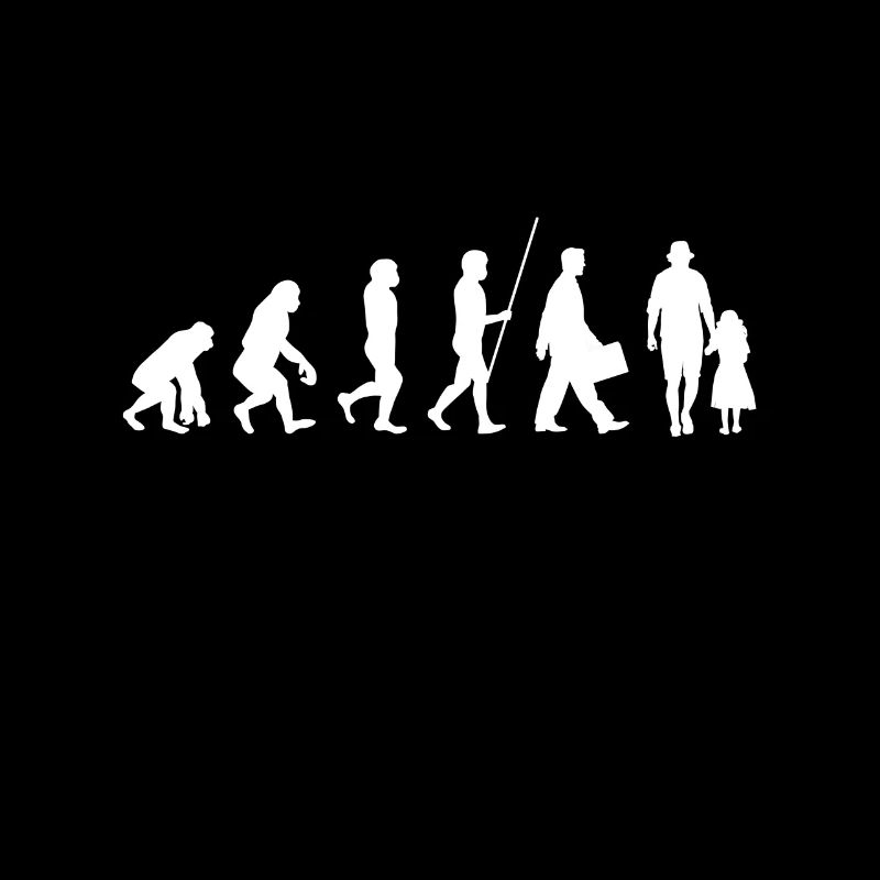 Dad and daughter Family Evolution
