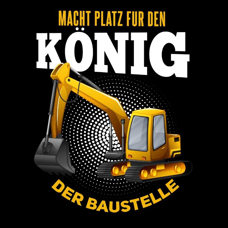 Cooles Bagger Baggerfahrer Spruch Motiv