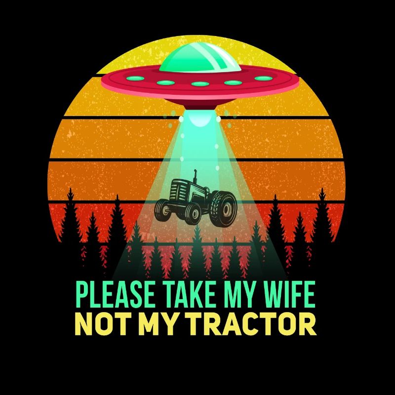 Funny Farmer Farmer Saying Motif