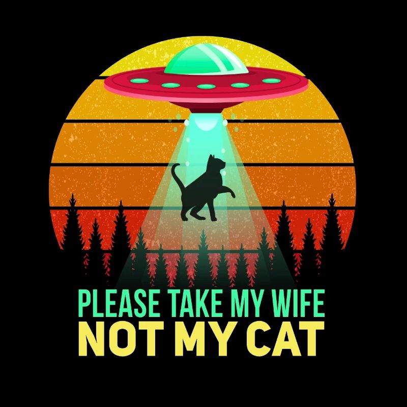 Drôle de motif de propriétaire de chat de chat