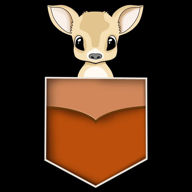 Poche cerf Bambi dans la poche