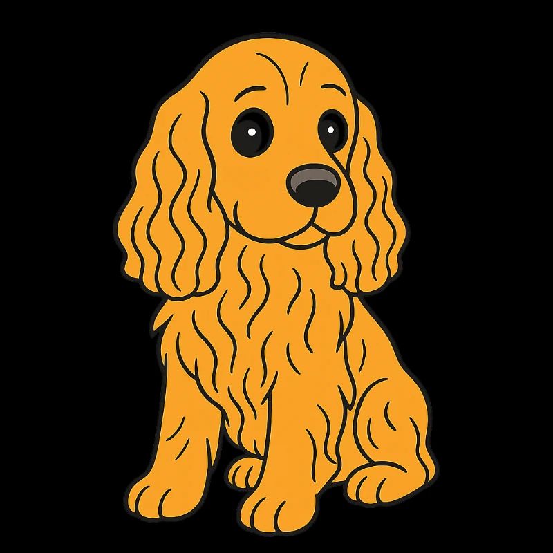 Cocker Spaniel Comic – Colorful Dog Motif
