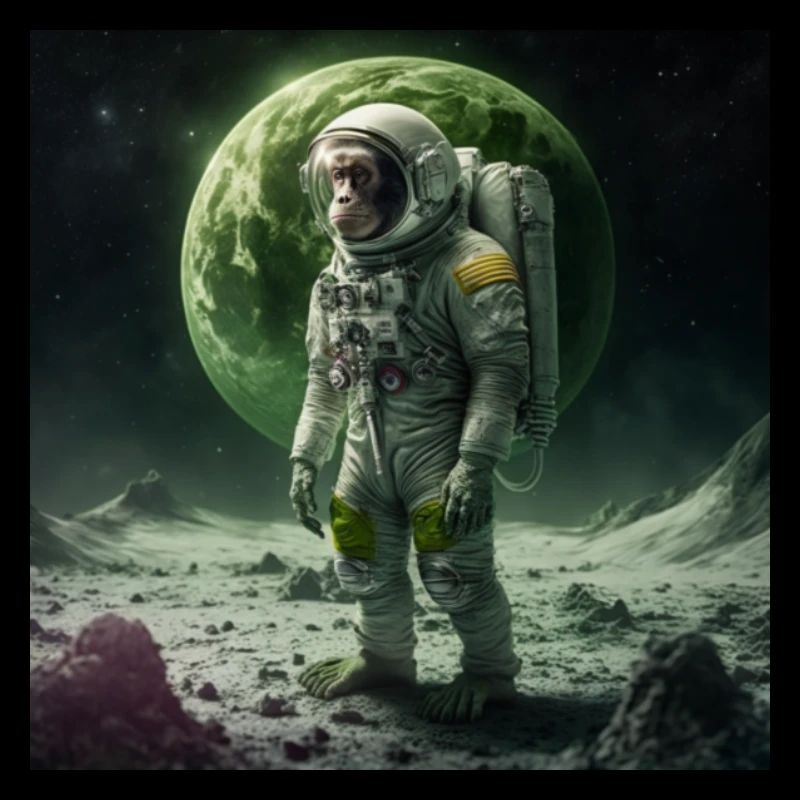 Singe astronaute (petit design)